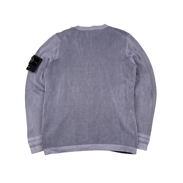Stone Island 2018 Purple Lightweight Knit Jumper - Large