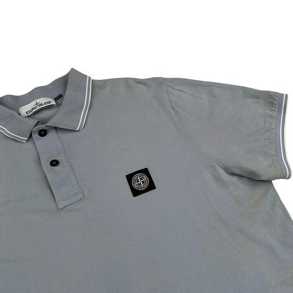 Stone Island Light Blue Short Sleeve Polo - 3XL