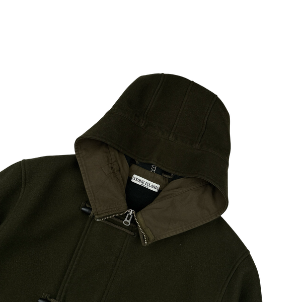 Stone Island 2005 Khaki Wool Montgomery Style Jacket - Medium