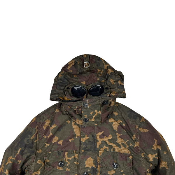 CP Company 50 Fili Down Filled Camouflage La Millie Goggle Jacket - Large