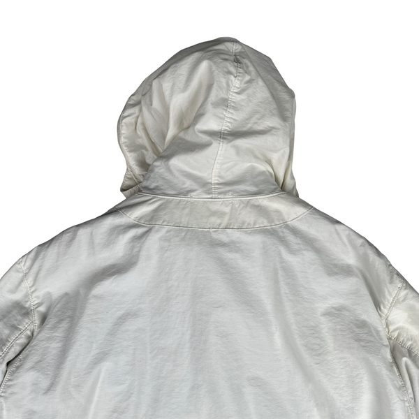 Stone Island 2001 Fibre Optic White Cotton Jacket - XXL