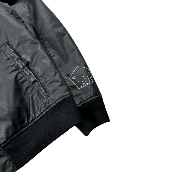 Stone Island 2018 Black Shadow Project Poly Hide 2L Bomber Jacket - Small