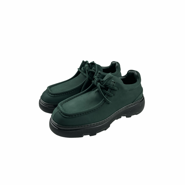 Burberry Vine EKD Leather Boat Shoes - UK 10