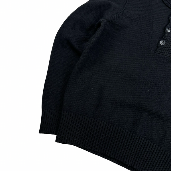 Stone Island 2009 Black Wool Pullover Knit - Medium