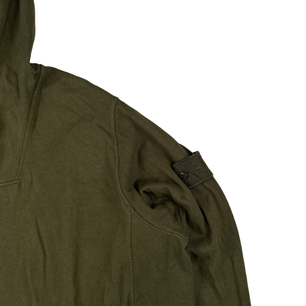 Stone Island 2023 Khaki Ghost Piece Cotton Hoodie - 3XL