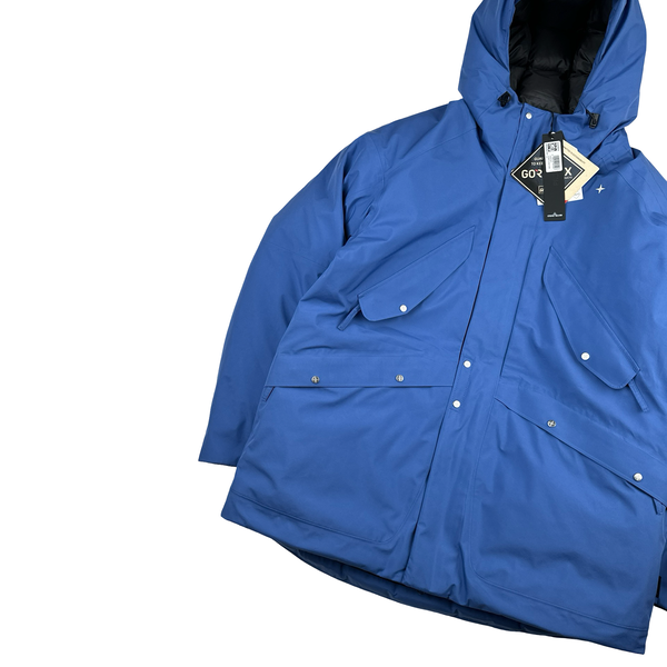 Stone Island 2024 Blue Goretex Capo Campionario Stellina Jacket - Large