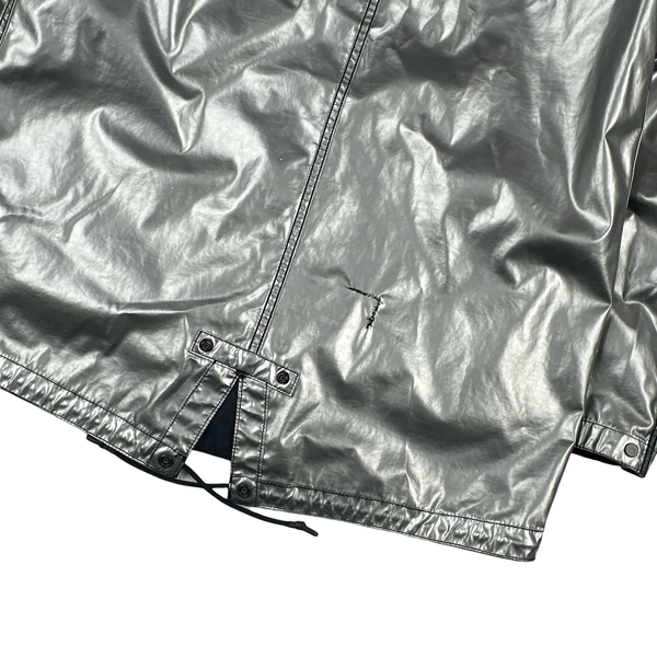 Stone Island Reversible Silver Spaceman Raso Gommato Jacket