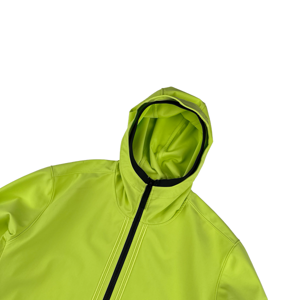 Stone Island 2022 Lime Green Soft Shell R E Dye Tech Jacket - XL