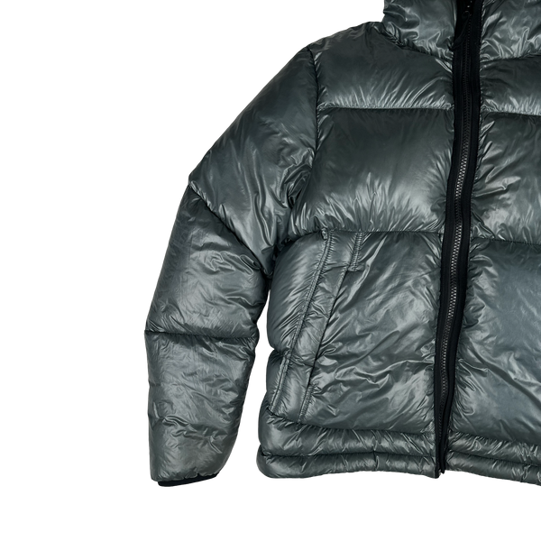 Stone Island 2017 Steel Grey  Pertex Quantum Y Down Puffer Jacket - Medium