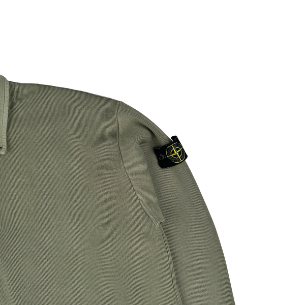 Stone Island Vintage 1998 Green Buttoned Pullover Jumper - XL