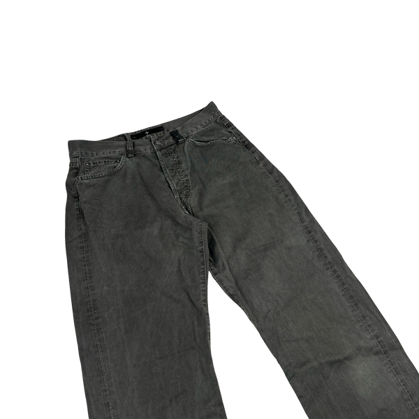 Stone Island Charcoal Grey Denims Cotton Trousers - 31"
