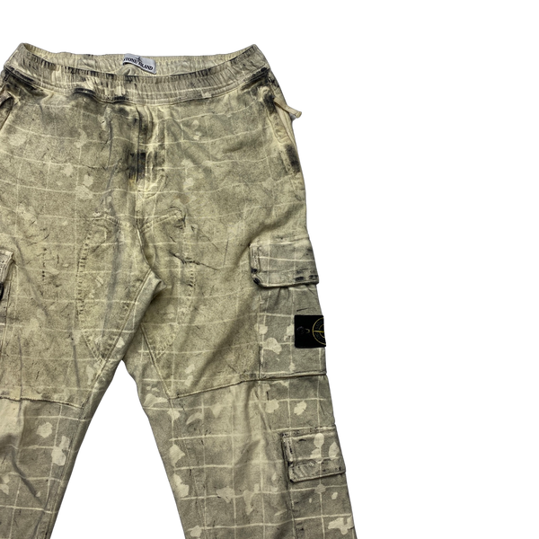 Stone Island Dust Ghillie Laser Camo Cargo Trousers - 30"