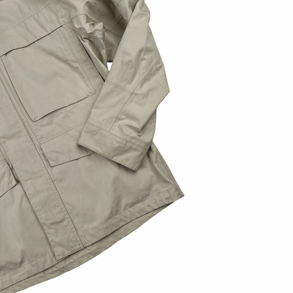 Stone Island 2024 Beige O-Ventile Ghost Zipped Hooded Multi Pocket Jacket - XL