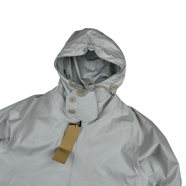 Ten C Lightweight Buttoned Neck Anorak Cotton Jacket - Large