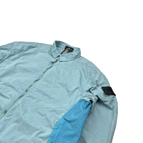 Stone Island Shadow Project 2020 Blue Colour Block Cotton Pocket Zipped Jacket - XL
