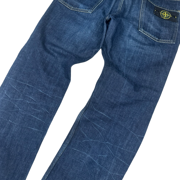 Stone Island 2010 Regular Fit Dark Blue Denim Jeans - Large
