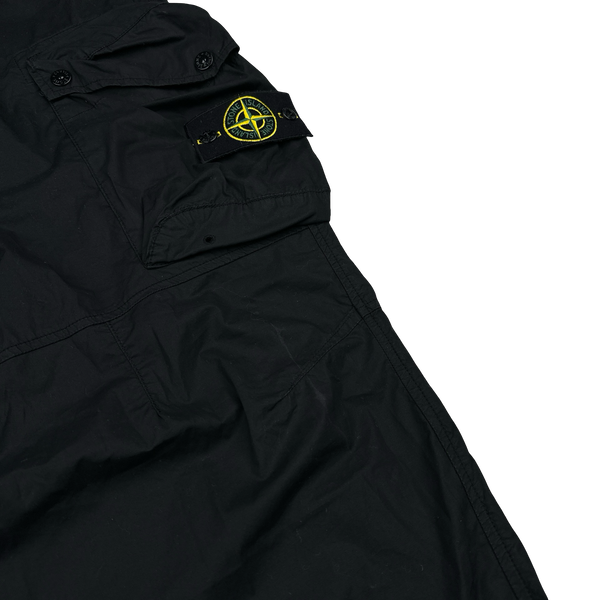Stone Island 2019 LO Black Cotton Baggy Cargos - 36"