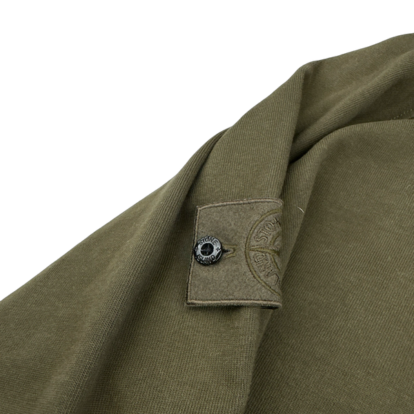 Stone Island Khaki Ghost Chest Pocket Pullover Hoodie XXL Mat s Island