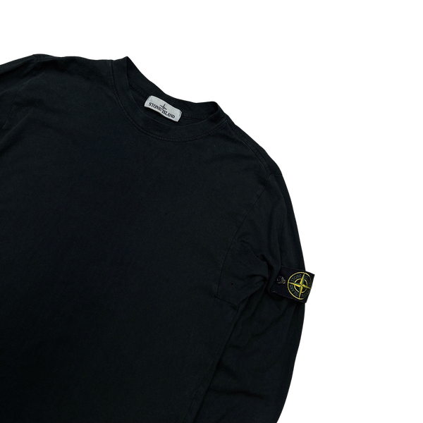 Stone Island Black 2015 Longsleeve Cotton Top - XL