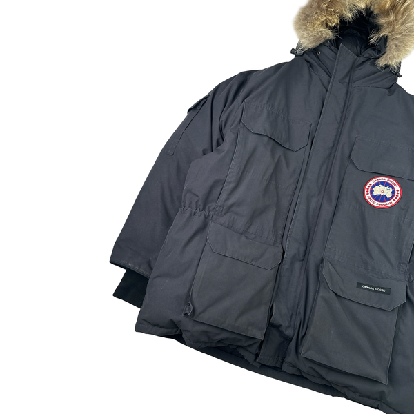 Canada Goose Black Premium Down Coyote Fur Hood Expedition Parka Jacket - XL