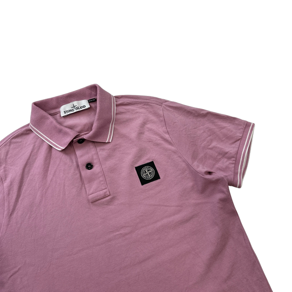 Stone Island 2018 Pink Polo Top - Medium