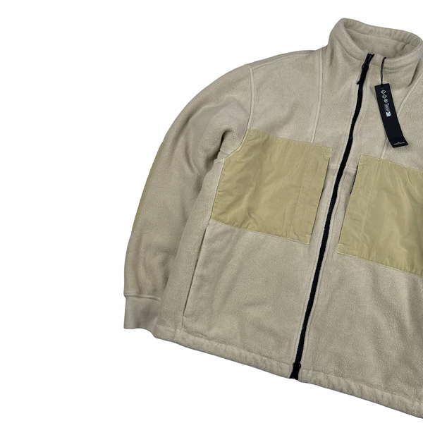 Stone Island Cotton Pile Nylon-TC Zip up Fleece - Large