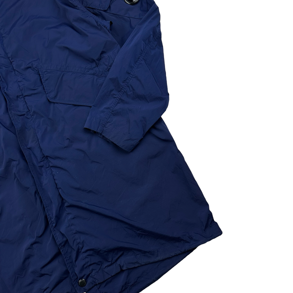 CP Company Blue Nycra Fishtail Parka Jacket - XL