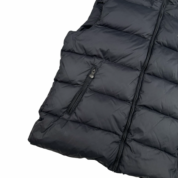 Pyrenex Black Pure French Down Hooded Puffer Gilet Jacket - Large