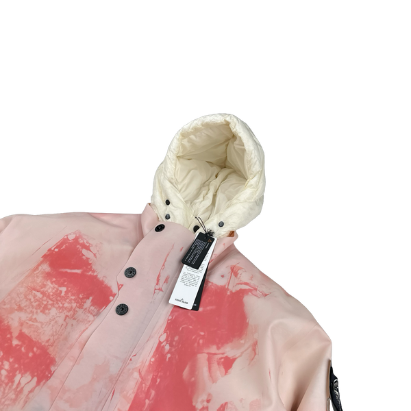 Stone Island 2023 Plaster Special Process Poly Strata Down Lined Ice Jacket - Medium