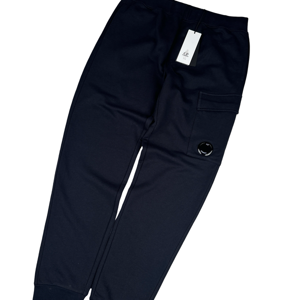 CP Company Navy Cotton Lens View Joggers - Medium