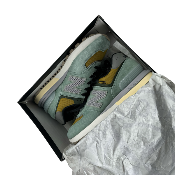Stone Island x New Balance 574 Dark Green Legacy Trainers - UK 9.5