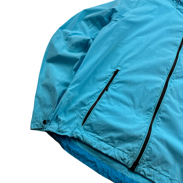 CP Company 50 Fili Baby Blue Hooded Jacket - Large