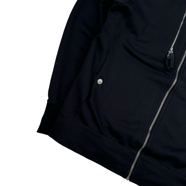 Stone Island 2010 Zipped Black Jumper - Medium