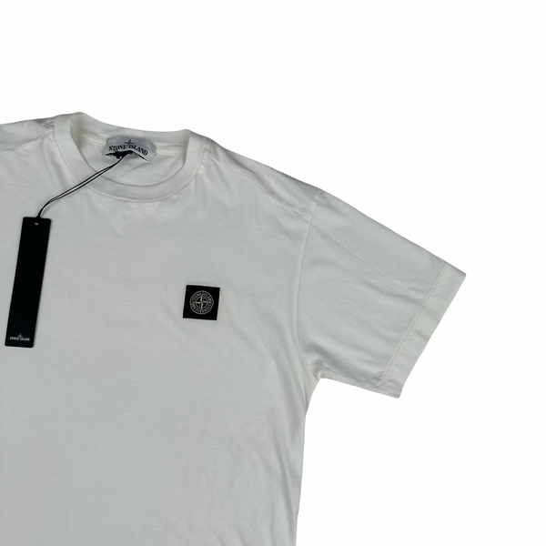 Stone Island 2018 White Cotton T Shirt - Medium