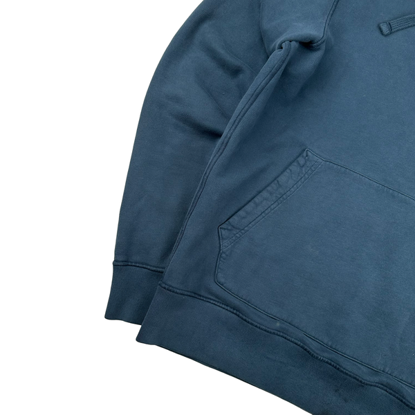 Stone Island 2020 Navy Cotton Pullover Hoodie - Small