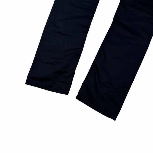 Stone Island Navy Slim Fit Cotton Trousers - Small
