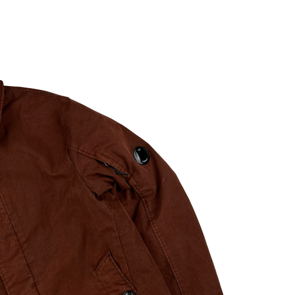 CP Company 50 Fili Brown Double Lined Trench Coat - Large