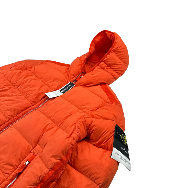 Stone Island 2023 Orange Seamless Tunnel Nylon Down TC - XXL