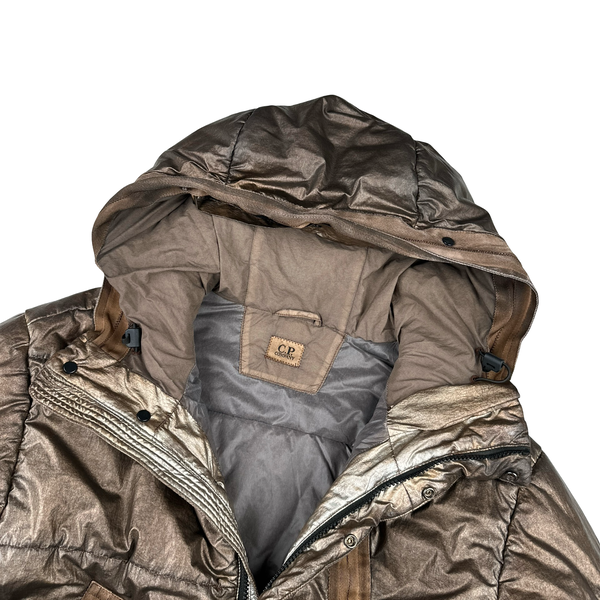 CP Company Antic-Silver Padded Goggle Jacket - Large