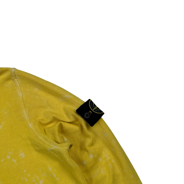Stone Island 2022 Yellow Tie Dye OVD Camo Soft Knit - Medium