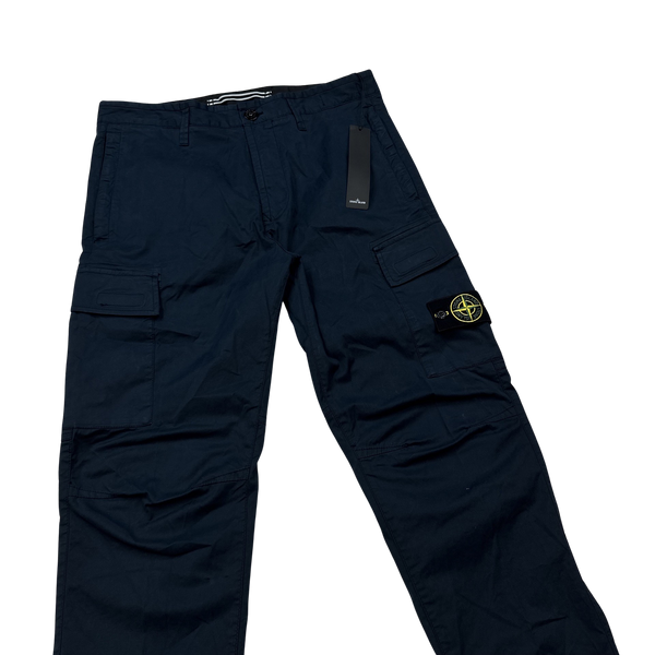 Stone Island 2021 Navy RE Cargo Trousers -31"