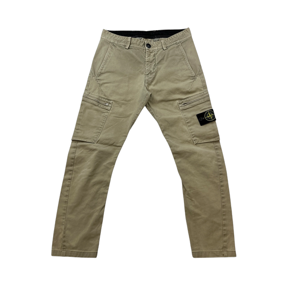Stone Island Beige 2016 SK Cargo Trousers - 30"