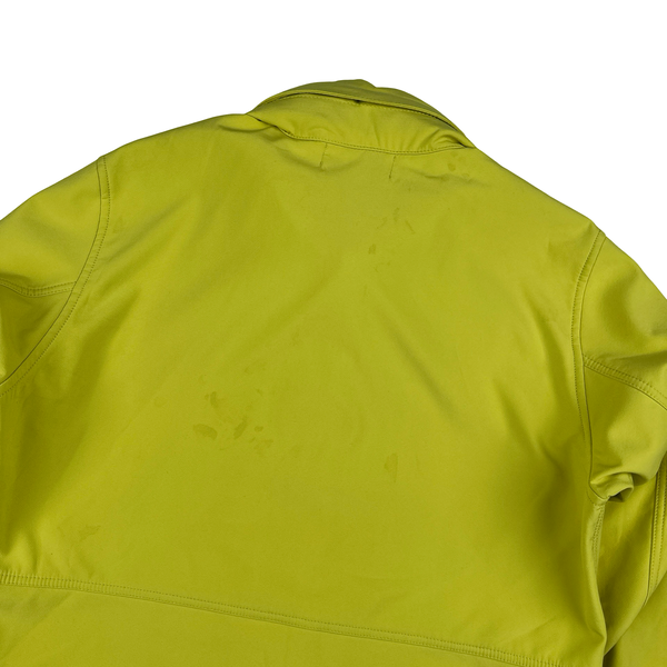 Stone Island Yellow Fleece Lined Soft Shell Jacket - Large