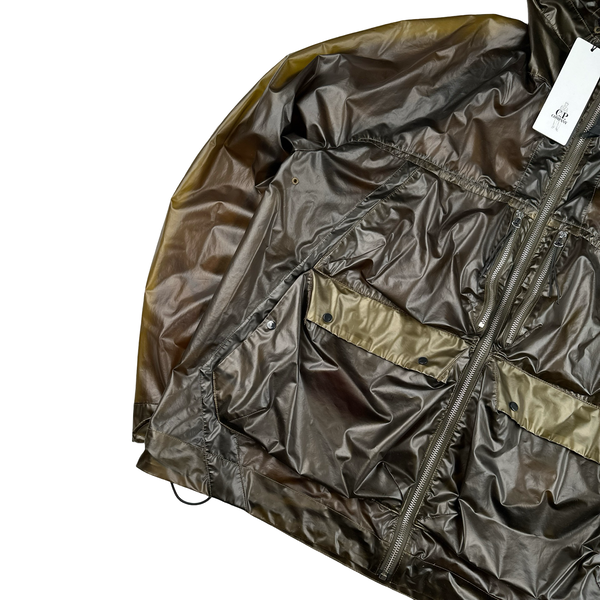 CP Company Dark Green Pium Nylon Hooded Jacket - XL