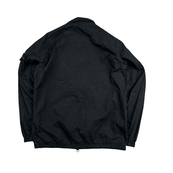 Stone Island 2020 Black Zipped Chest Pocket Overshirt - Medium