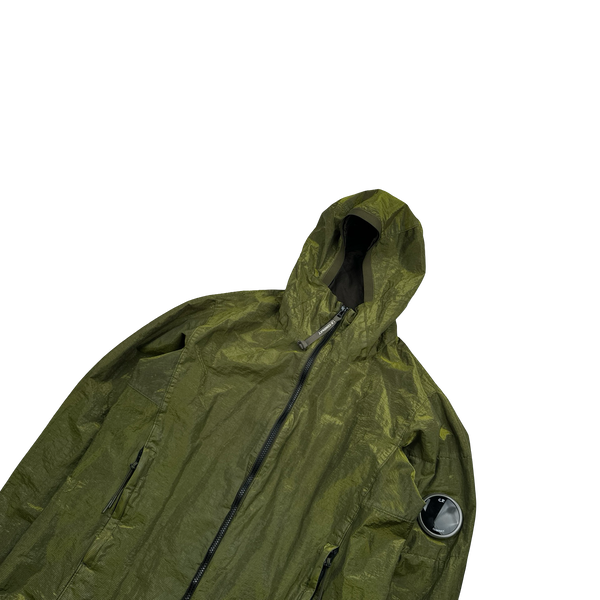 CP Company P.Ri.S.M Green Prismatic Ripstop Membrane Hooded Jacket - Medium