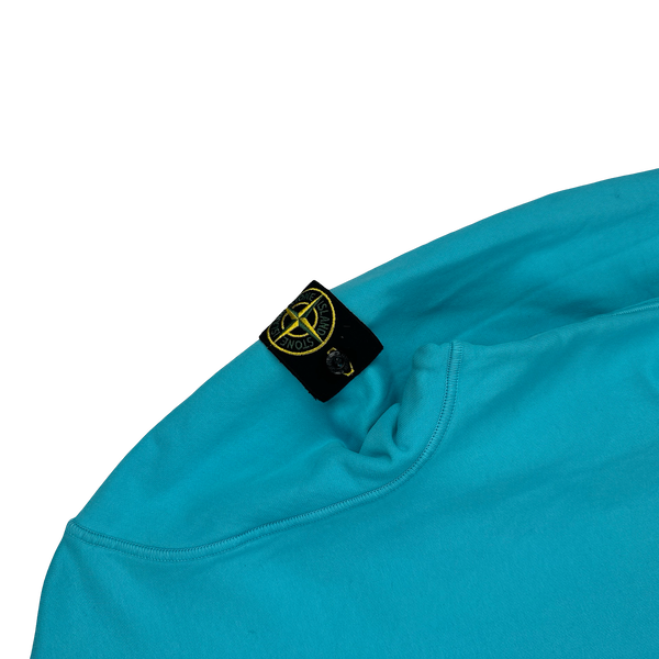 Stone Island 2023 Blue Crewneck Sweatshirt - Large