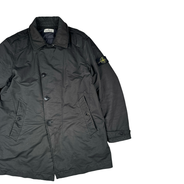 Stone Island 2017 Charcoal Grey David TC Primaloft Lined Long Jacket -3XL