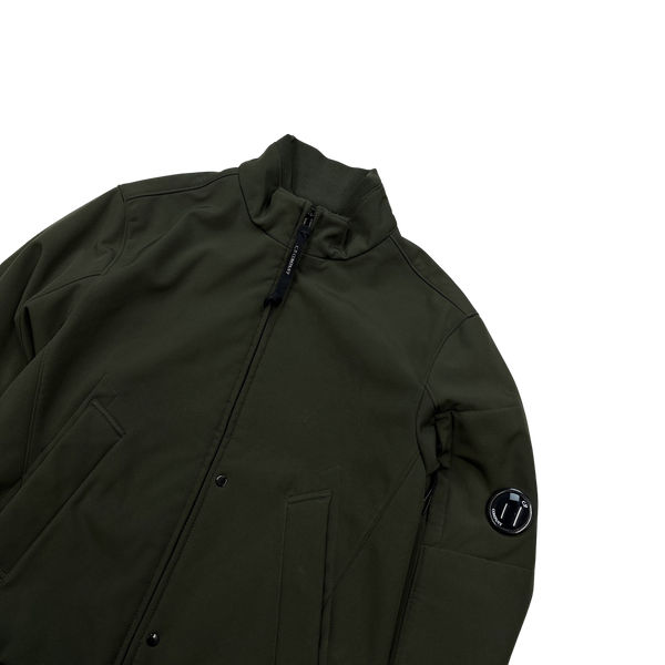 CP Company Green Soft Shell Bomber Jacket - Small