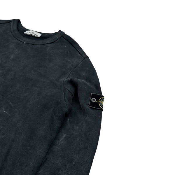 Stone Island 2018 Black Frost Crewneck Sweatshirt - Large